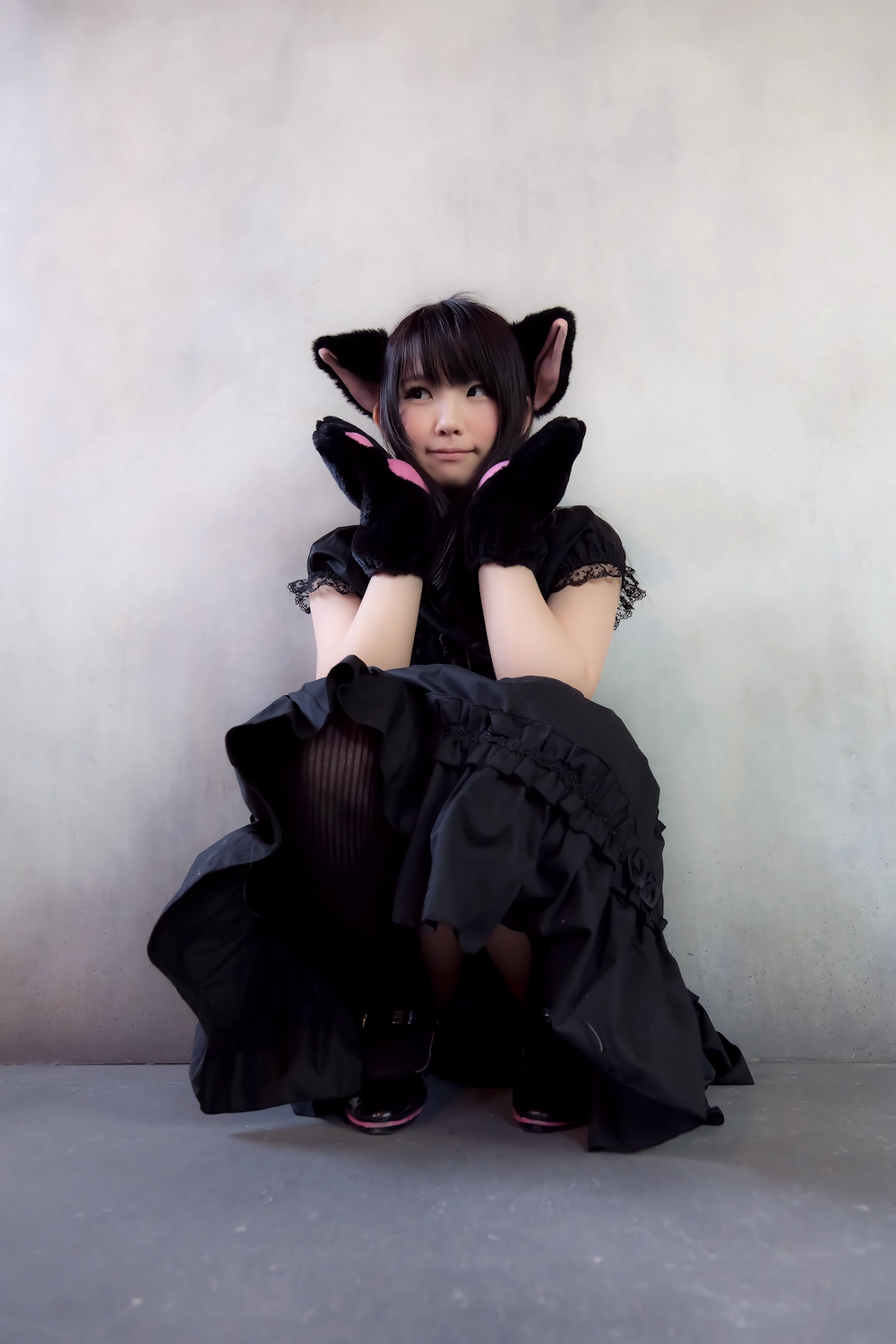 [enako] [enacat black] black silk cat girl(29)
